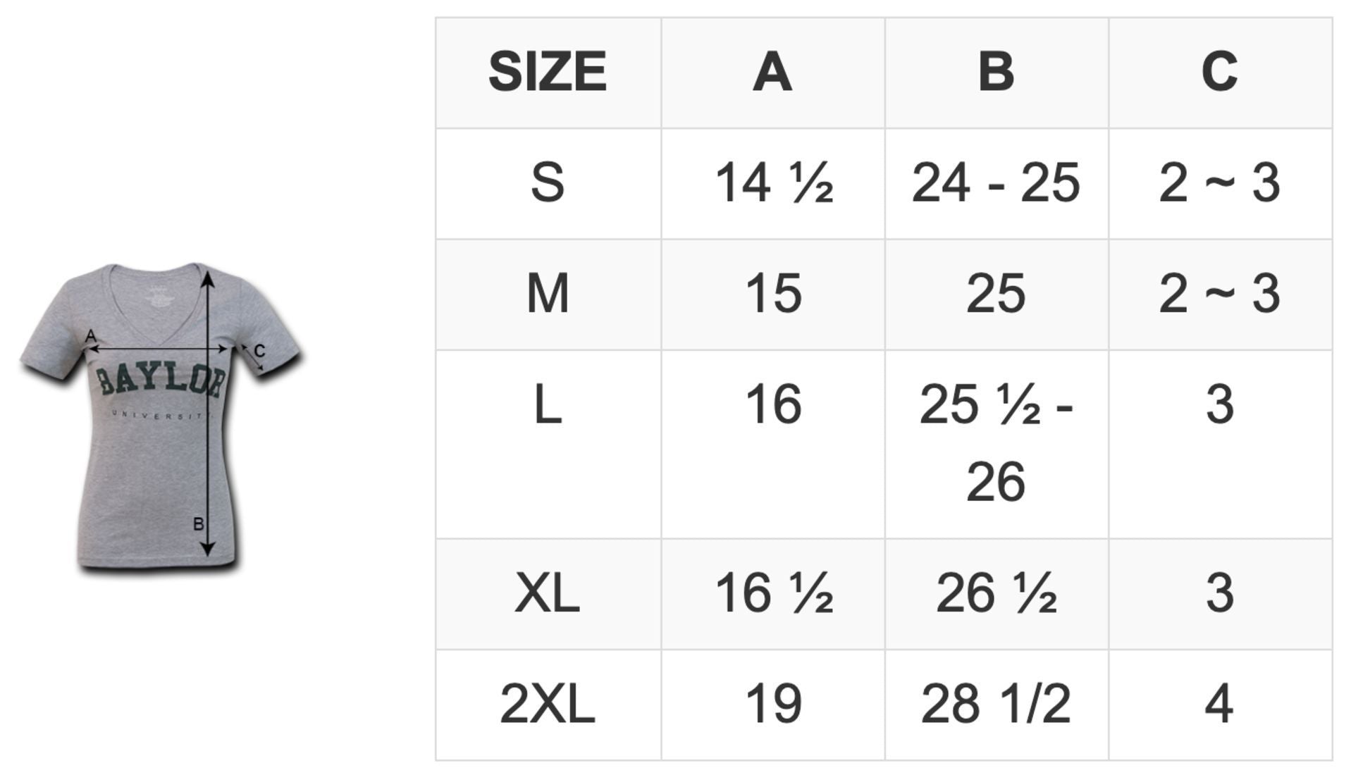 Appalachian App State University Mountaineers Womens Institutional Tee T-Shirt Heather Charcoal - Size Chart