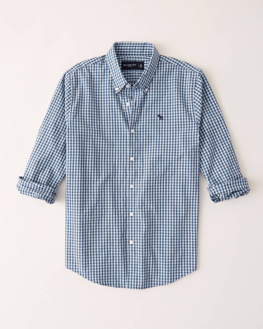 Icon Poplin Button-Up Shirt