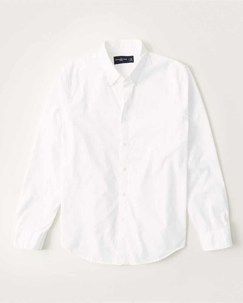 Moisture Wicking Long-Sleeve Button-Up