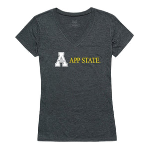 Appalachian App State University Mountaineers Womens Institutional Tee T-Shirt Heather Charcoal