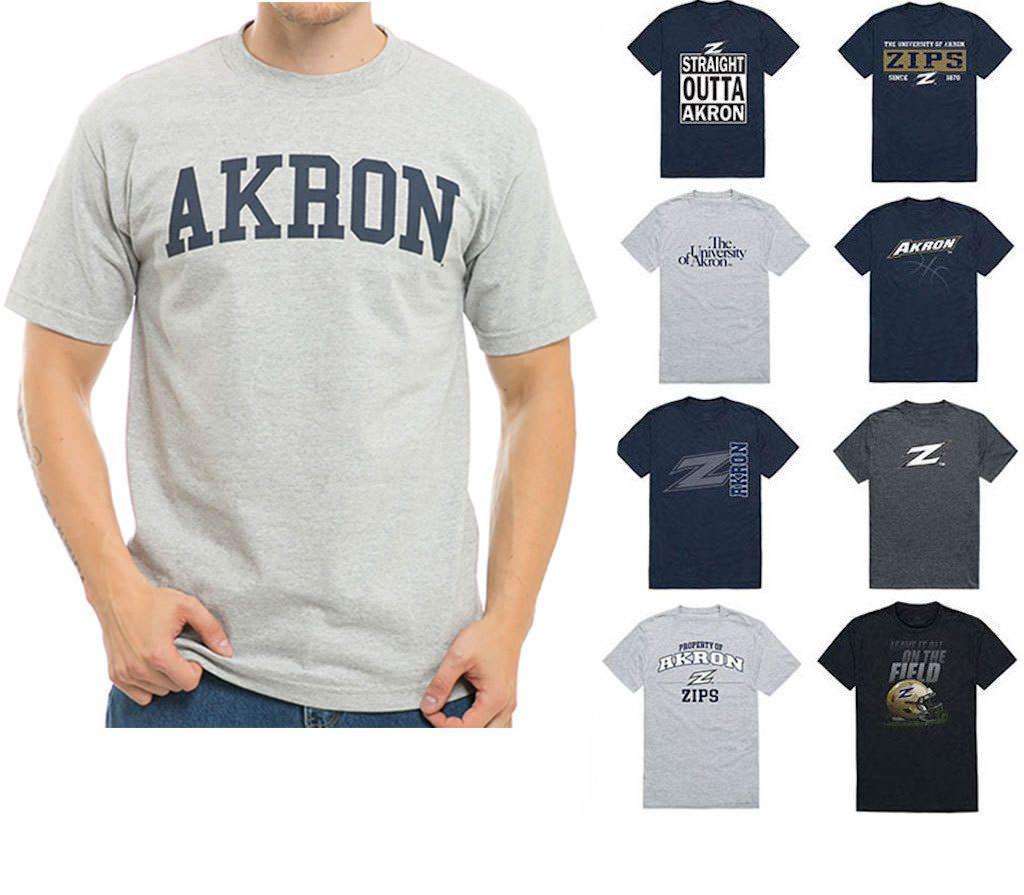 Akron University Zips Team NCAA Game Day W Republic Unisex Tee Shirt T-Shirt-T-Shirts-W Republic Apparel-500-Game Day Tee-Casaba Shop