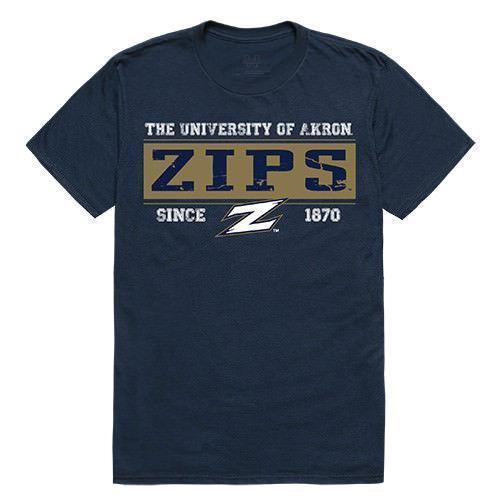 Akron University Zips Team NCAA Game Day W Republic Unisex Tee Shirt T-Shirt-T-Shirts-W Republic Apparel-507-College Established Tee-Casaba Shop