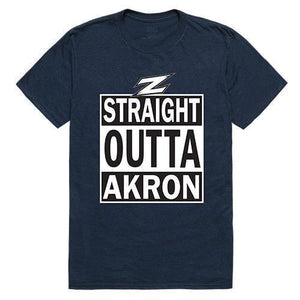 Akron University Zips Team NCAA Game Day W Republic Unisex Tee Shirt T-Shirt-T-Shirts-W Republic Apparel-511-Straight Outta College Tee-Casaba Shop